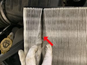 dirty engine air filter replacement Vf auto agawam ma 01001