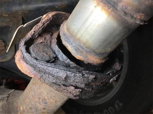 muffler leaking